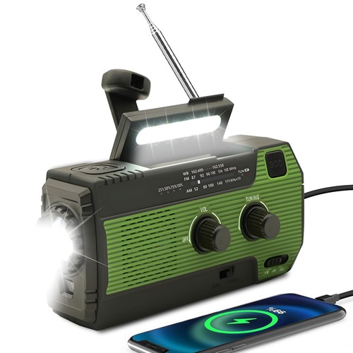 Radio solare emergenza con - di,